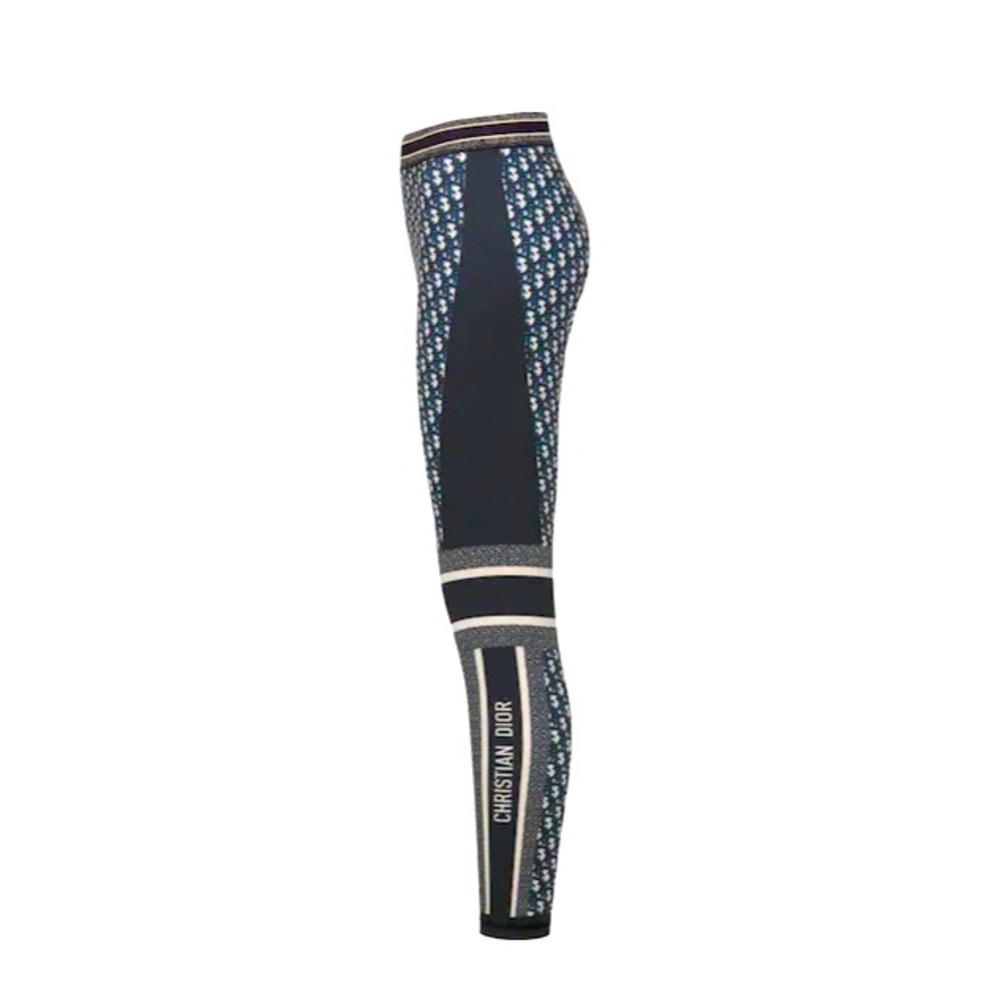 DIOR Leggings Oblique Technical Jersey Blue - Picture 5 of 15